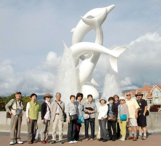 Mr. Mikami and his nine friends visited Kelowna from Kasugai City